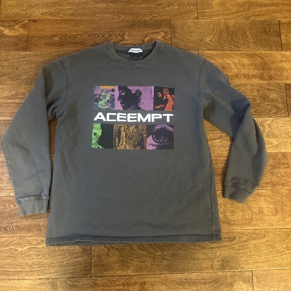 Nezavisiy Sweatshirt Gray Graphic Unisex Size Medium ACE EMPT Pullover